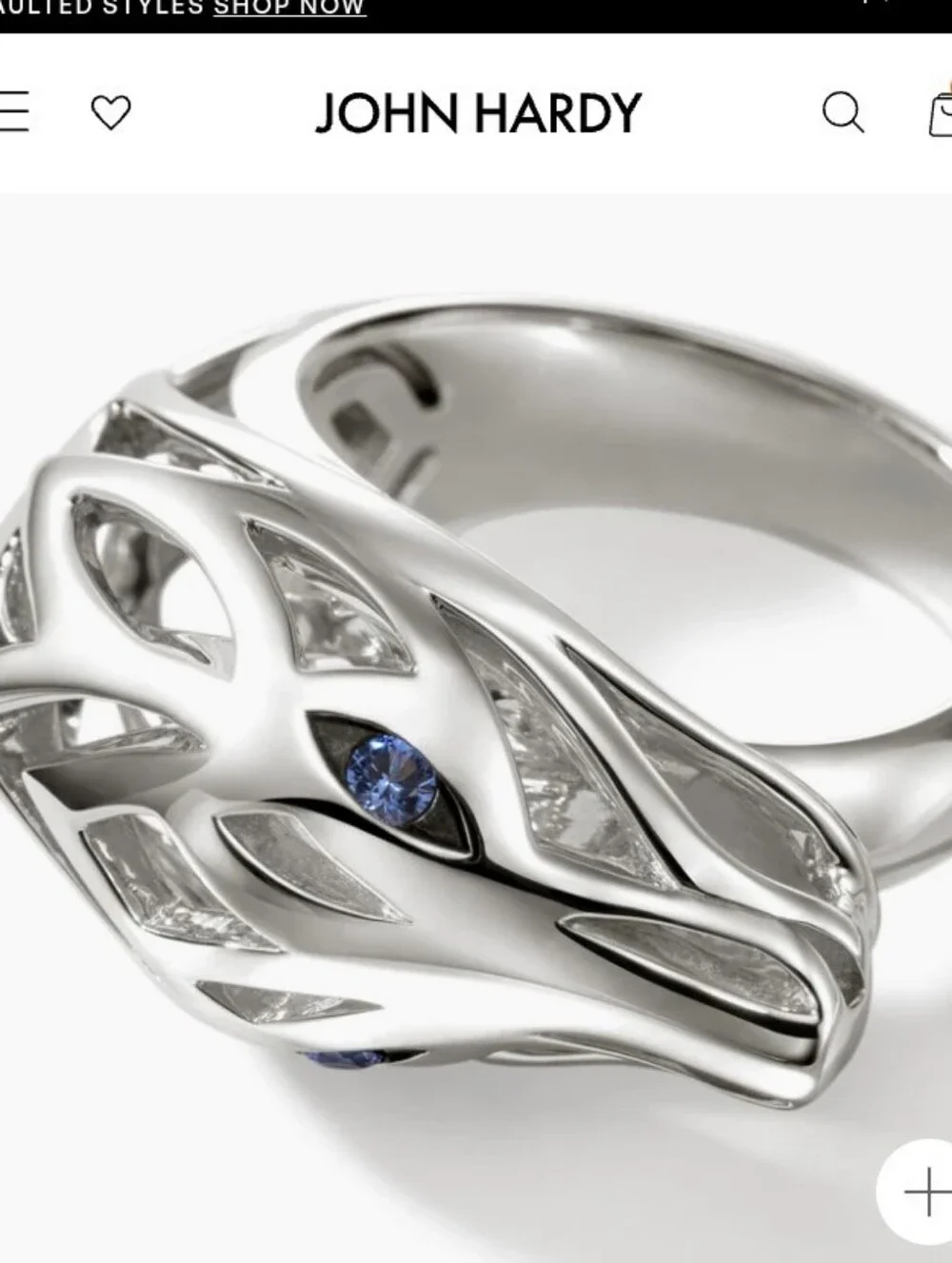 John Hardy Naga Ring Sterling Silver Naga dragon legendary symbol of love 🔥💙